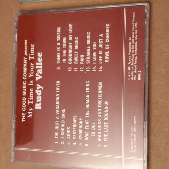 2/$8 Two Rudy Vallee CDs 1920's & 30's pop - Picture 4 of 7